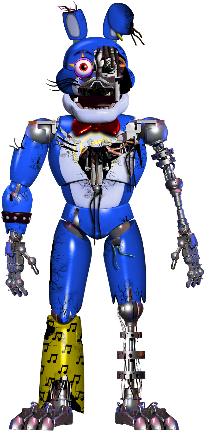 Shattered Glamrock bonnie render!! by darealccc on DeviantArt