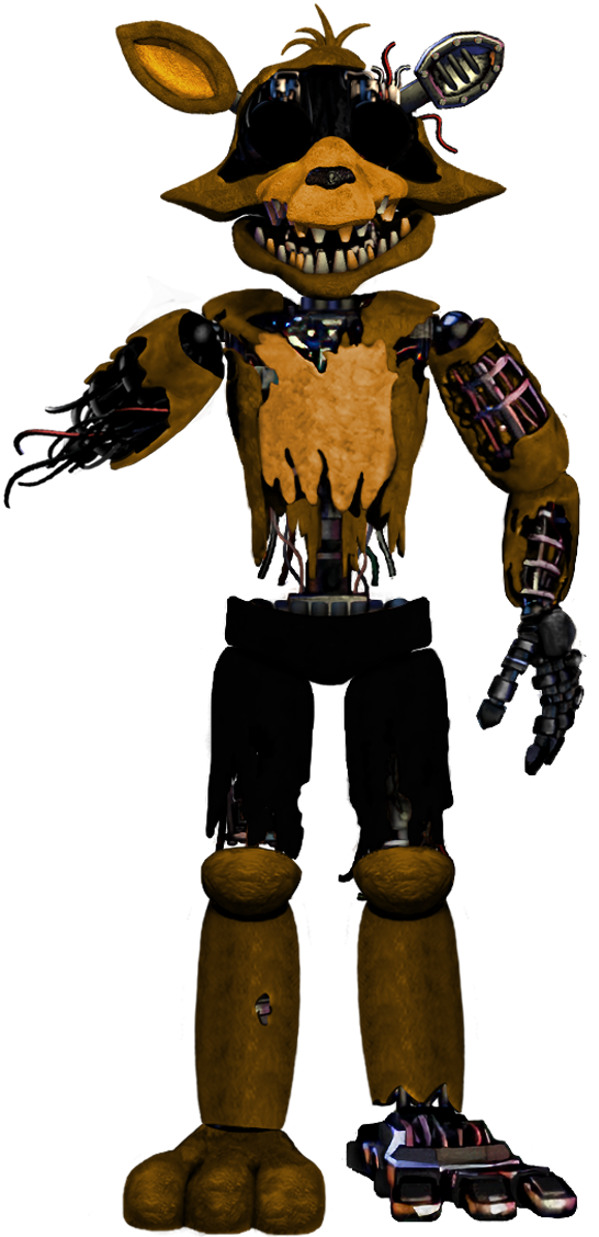 Withered Foxy (Fnaf 2) by DDolhon on DeviantArt