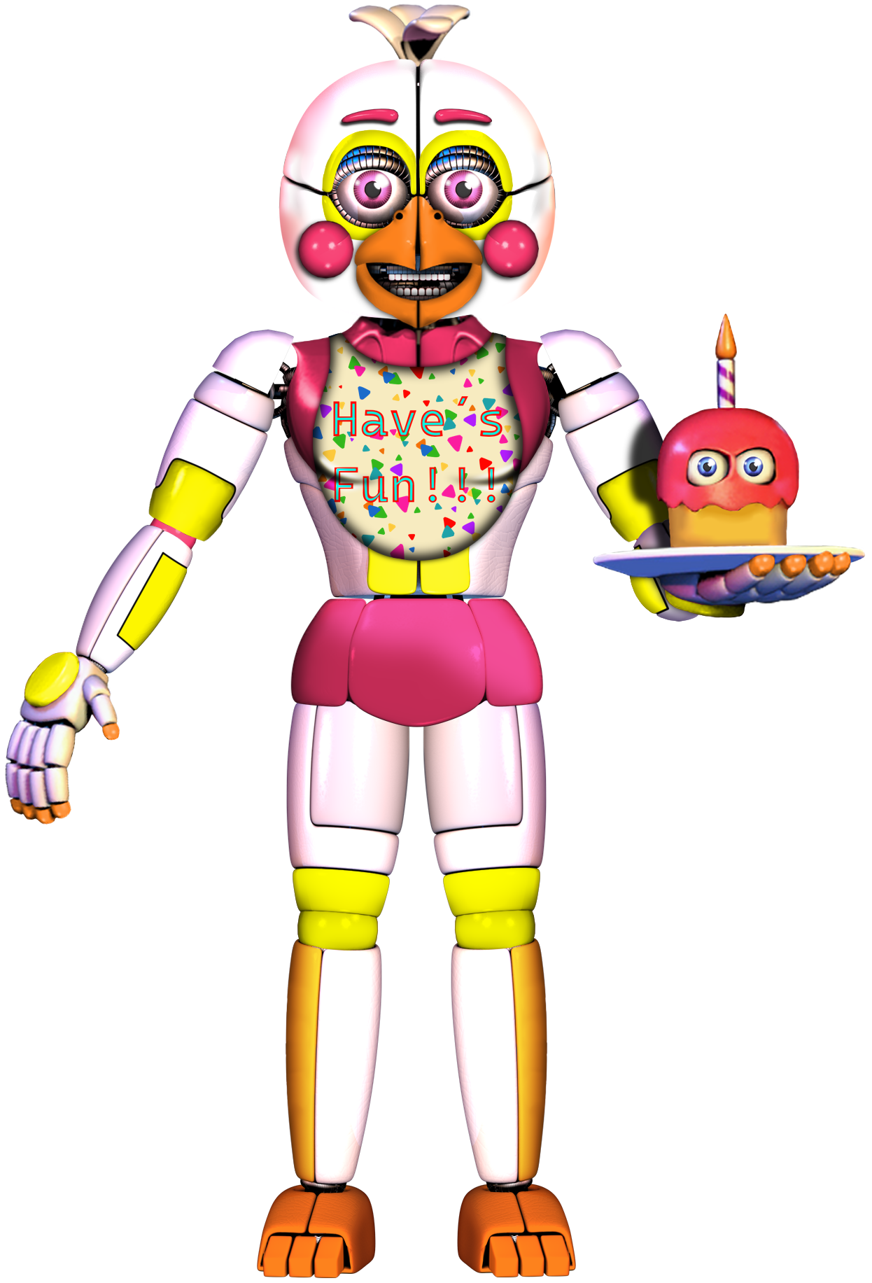 Funtime Chica (redesign) by ajosterio on DeviantArt
