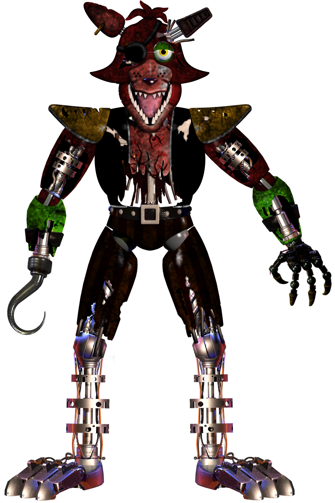 Glamrock Withered Foxy Remake By Ajosterio On Deviantart Glamrock Withered Foxy Remake By Ajosterio On Deviantart