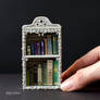 Miniature Bookcase with tiny books