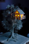 Treehouse - Book Sculpture