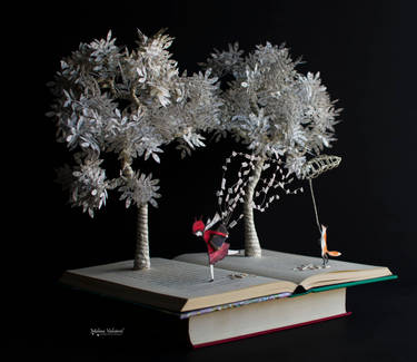 Catching Dreams - Book Sculpture