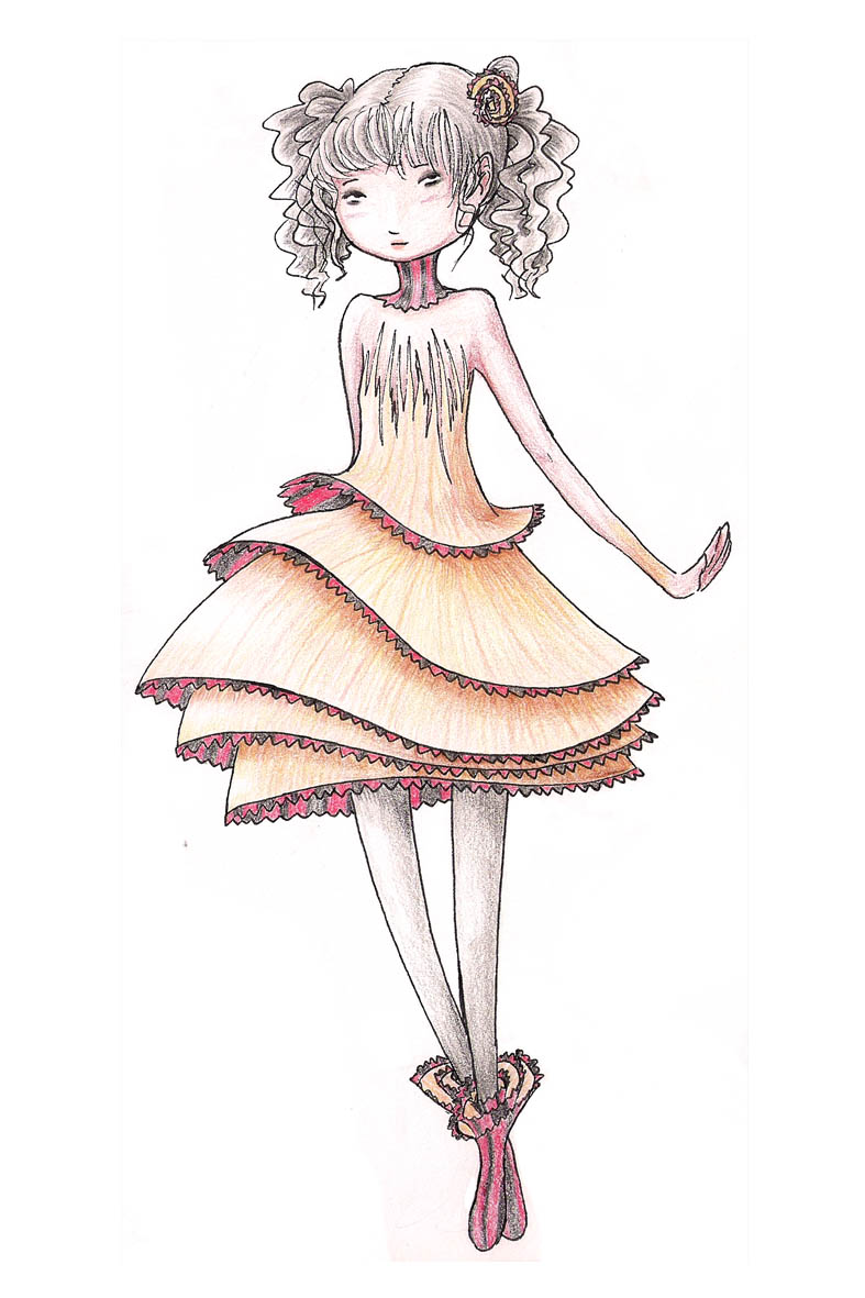 Pencil-Scrap Dress