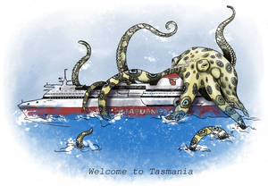 Welcome To Tasmania Postcard