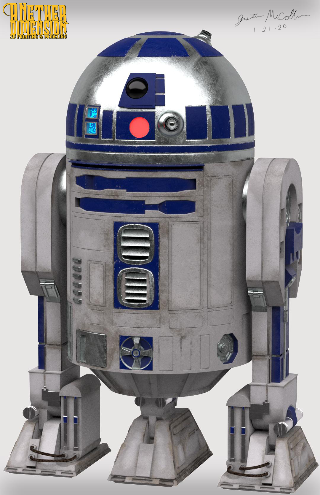 R2D2 Render by JM3DModeling on DeviantArt