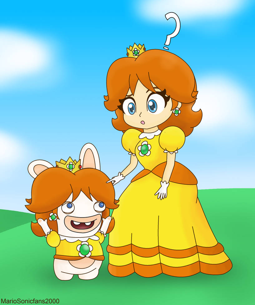 Daisy + Rabbid Kingdom Battle by MarioSonicfans2000 on DeviantArt