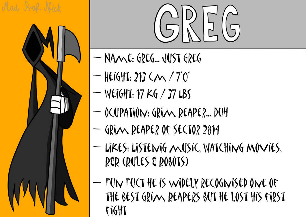 Meet the Greg (Remaster) by MadProfessorNick on DeviantArt