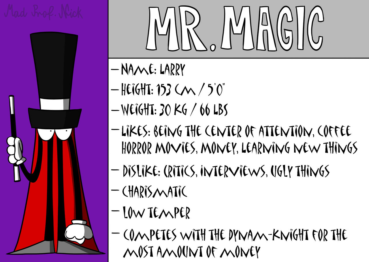Meet the Mr. Magic by MadProfessorNick on DeviantArt
