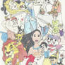 Disney Montage Drawing