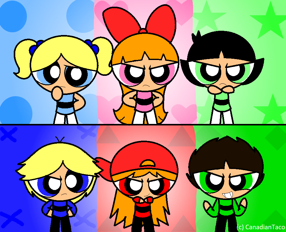 The Powerpuff Girls And The Rowdyruff Boys