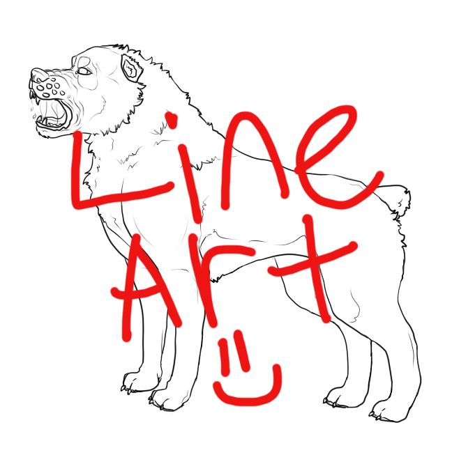 Canine lineart