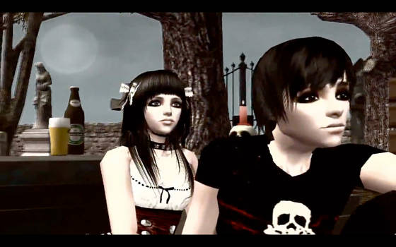 Hollywoodguy Sims Emo Movie - Remiel and Gabrielle