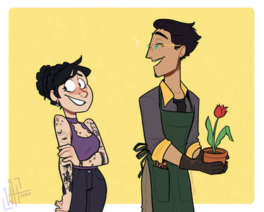 TFA - Tattoo/Flower Shop AU