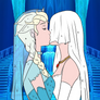 Elsa kisses her bride (drawing)