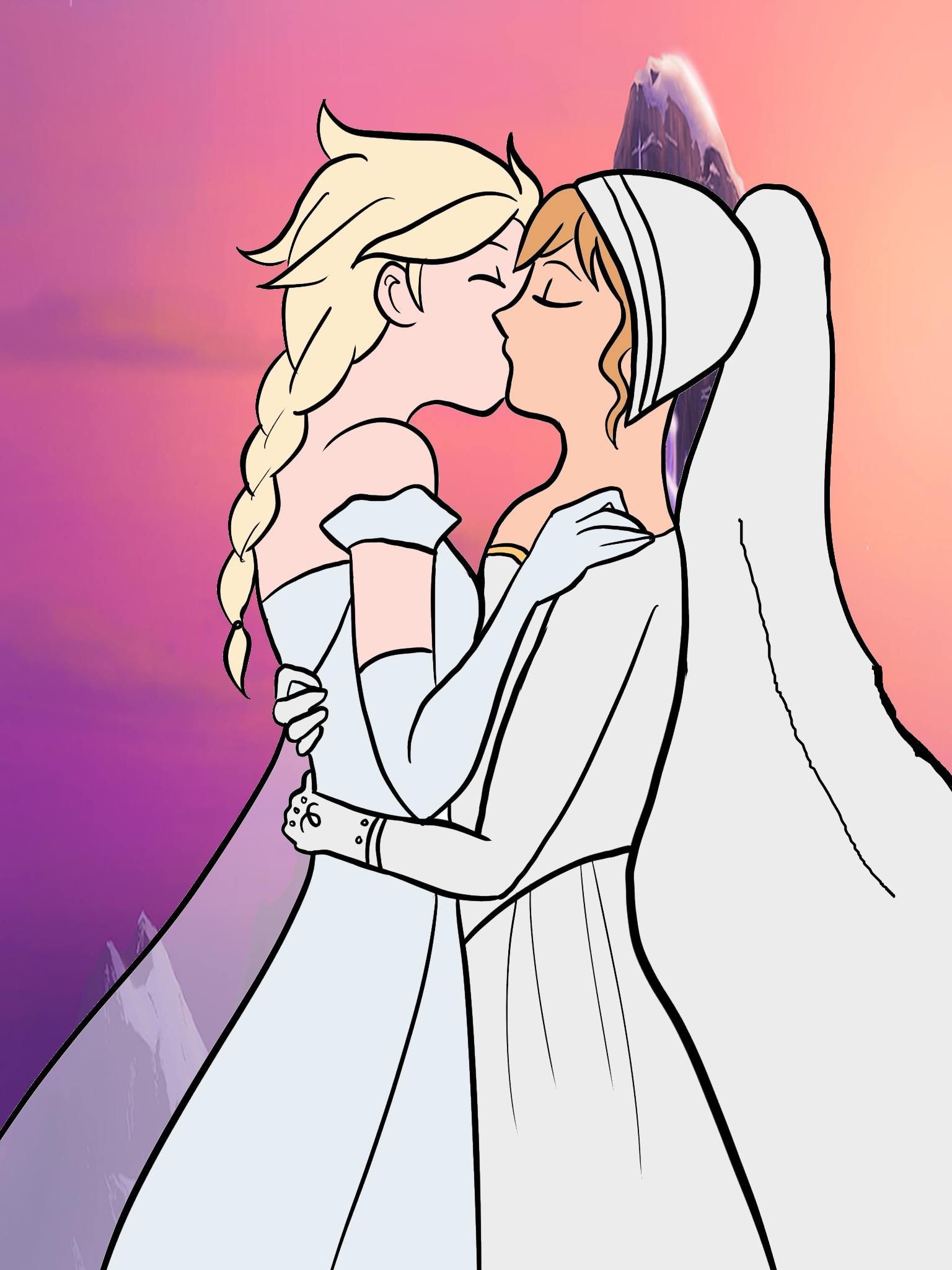 Elsanna wedding drawing 14