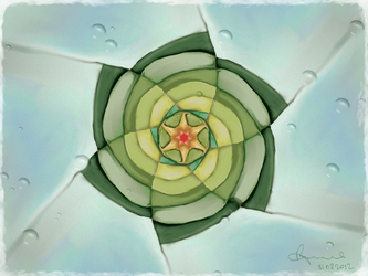 Green Flower Mandala