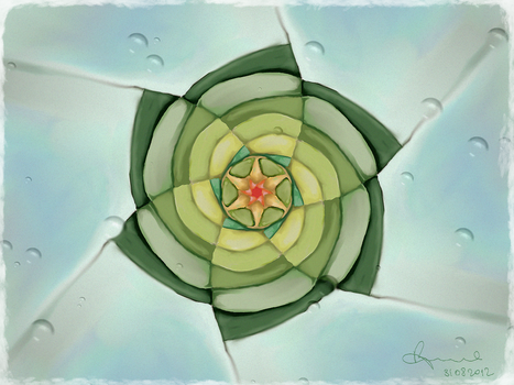 Green Flower Mandala