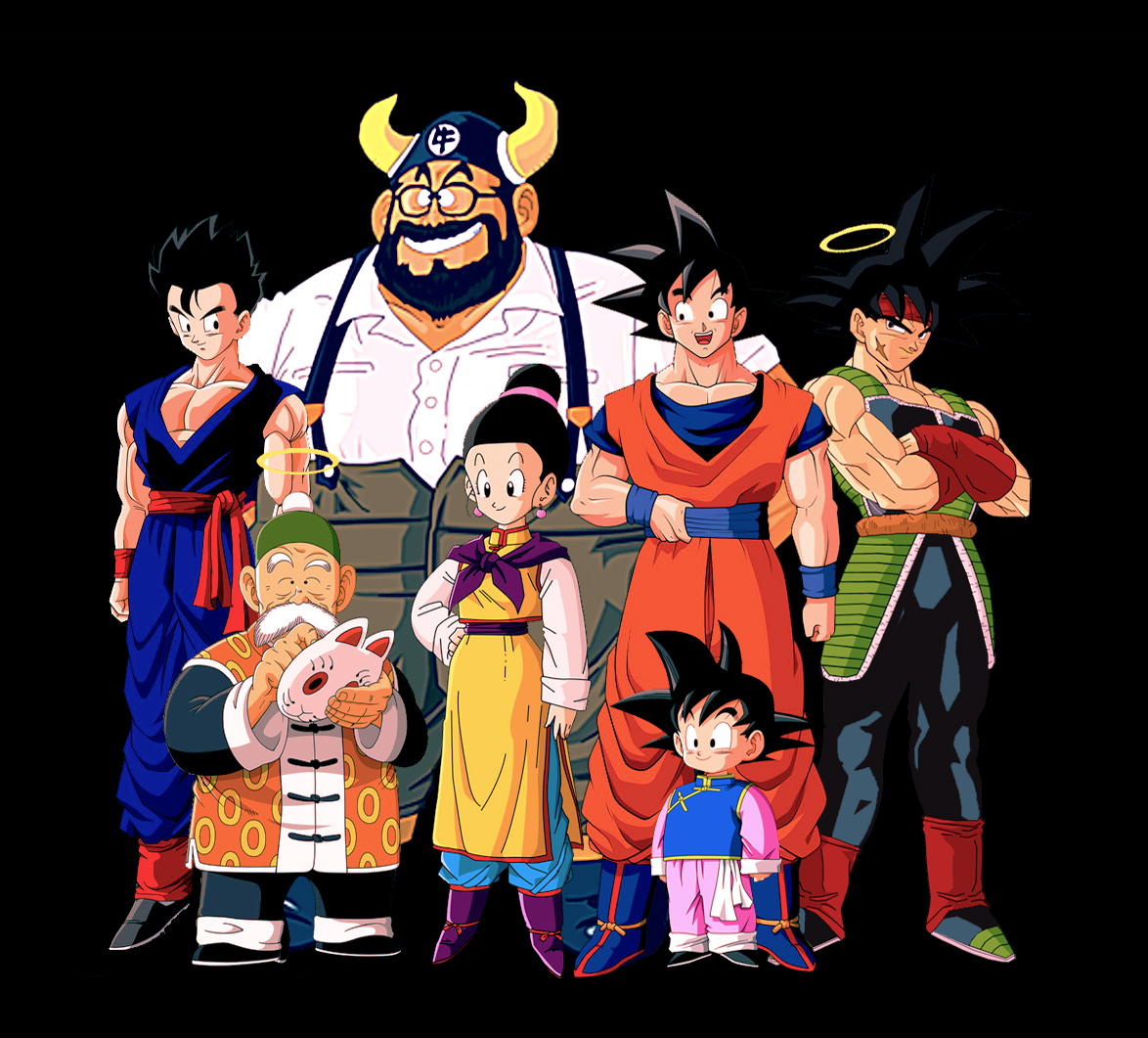 Familha do goku colorido by fxfmandesenhos on DeviantArt