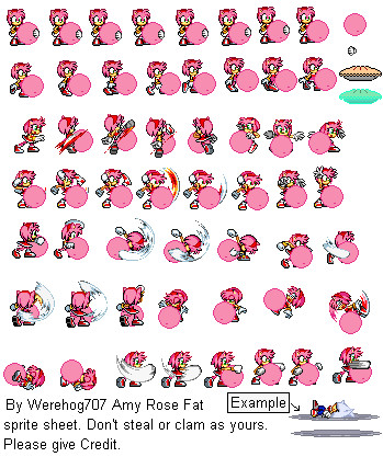 Sonic 3 And Amy Rose Sprite Sheet by E-122-Psi on DeviantArt
