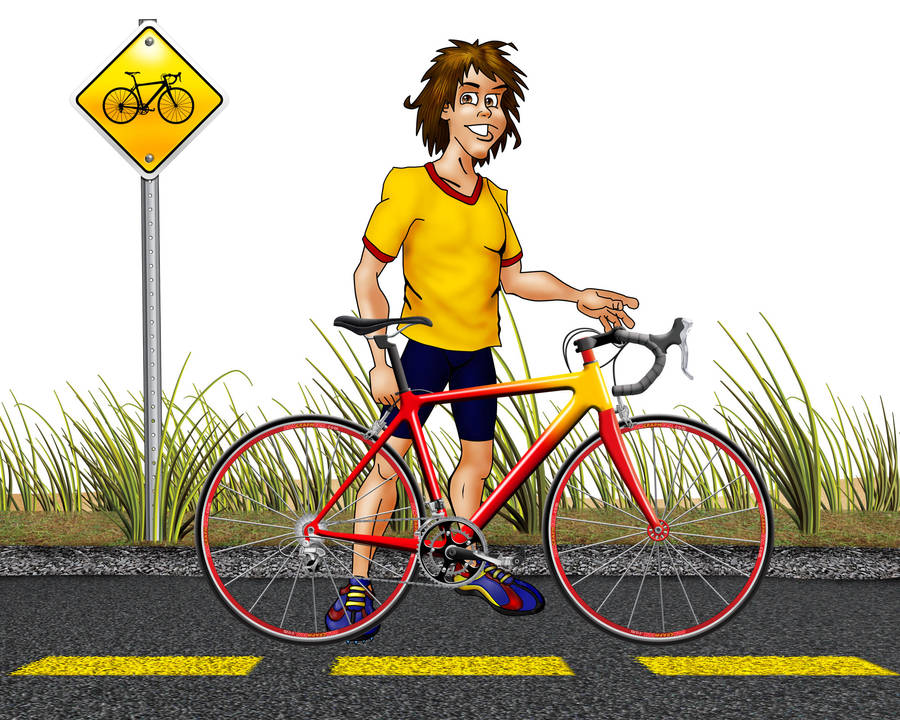 Cyclist mascot by Dom-Graphcom