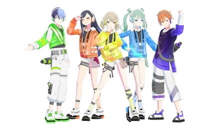 MMD PS - Vivid BAD SQUAD Repaint My Color! Model