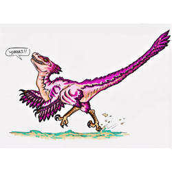 Fancy deinonychus