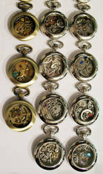 Mini pocket watch army!