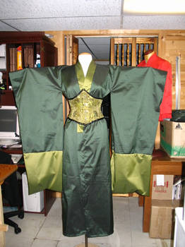 green kimono