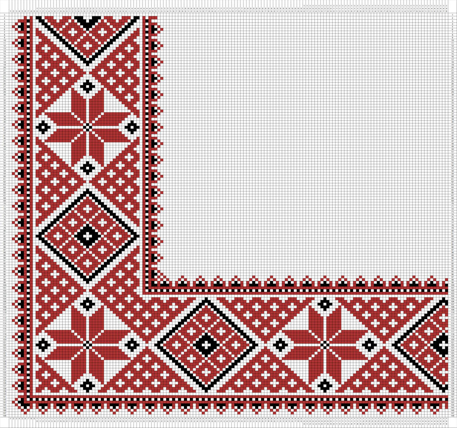 Palestinian Pattern Drawing A-01 Traditional Embroidery Pattern - Palestinian by Rosalina4Art on ...