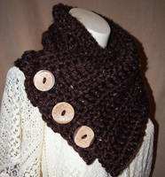 Boston Harbor scarf in chocolate brown