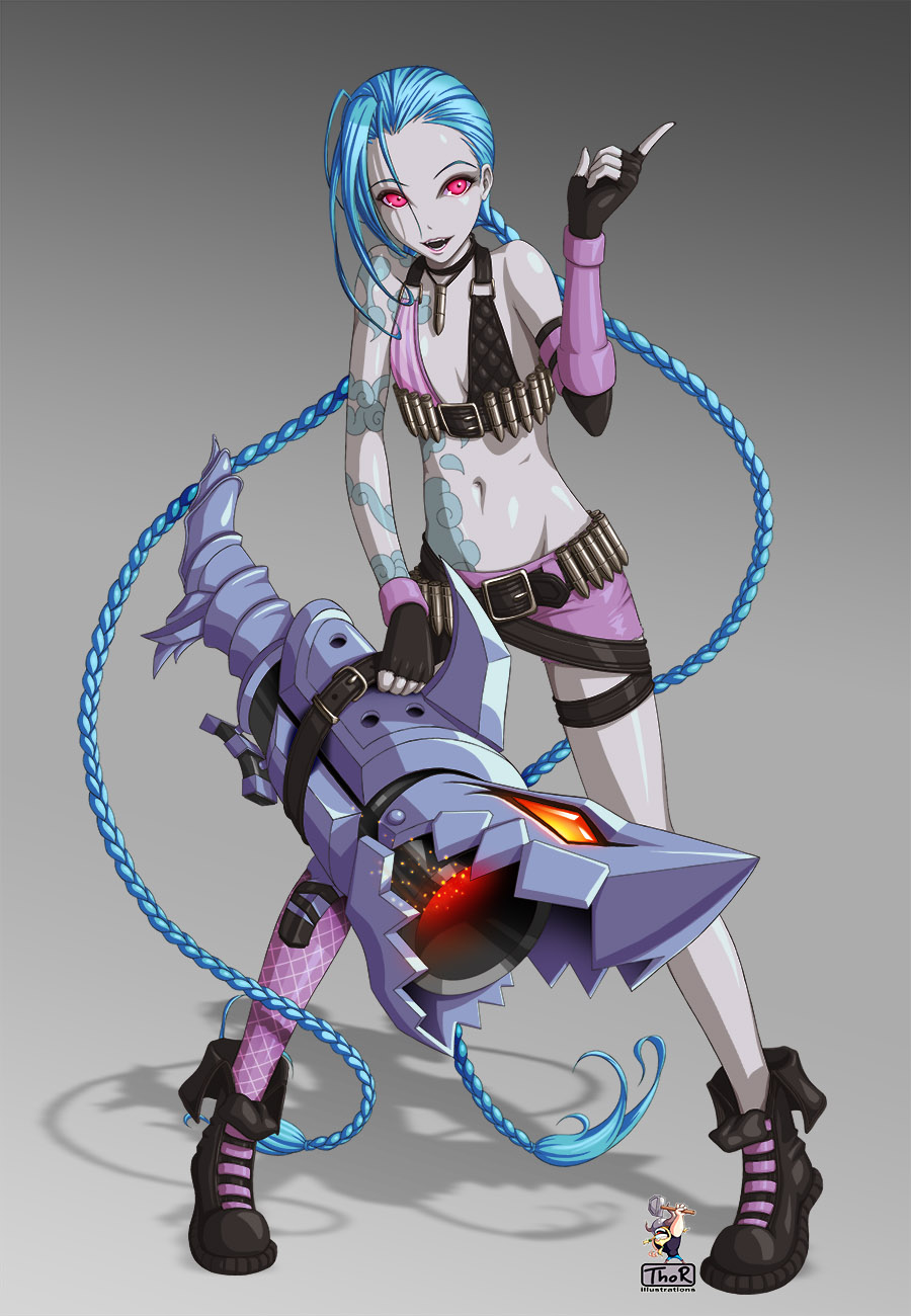 Jinx Arcane version by athuscosta on DeviantArt