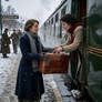 Farewell of two friends at Kildoran train station.