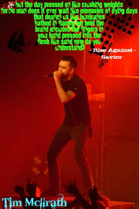 Tim Rise Against savior lyrics