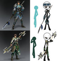 zhao yun jiang wei-dw stickman style