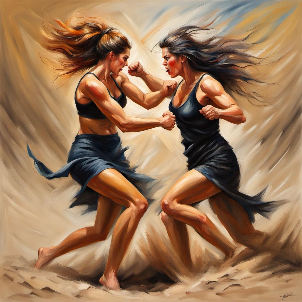 colourful femfight - 3 by Tom61Tom on DeviantArt