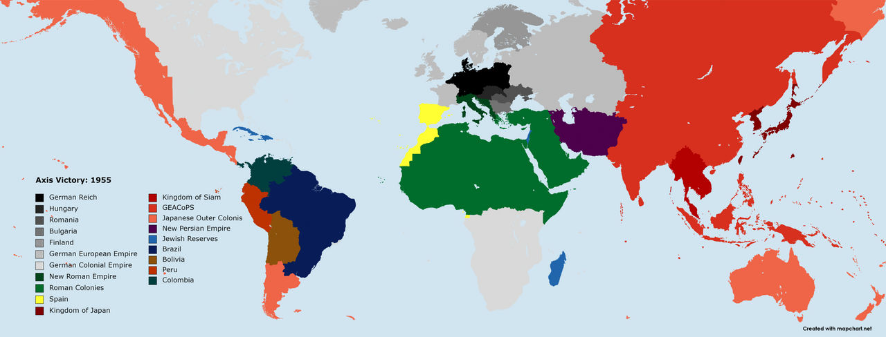 Axis Victory Map Deviantart Axis Victory: 1955 (Redo) by SumthnUnreal on DeviantArt