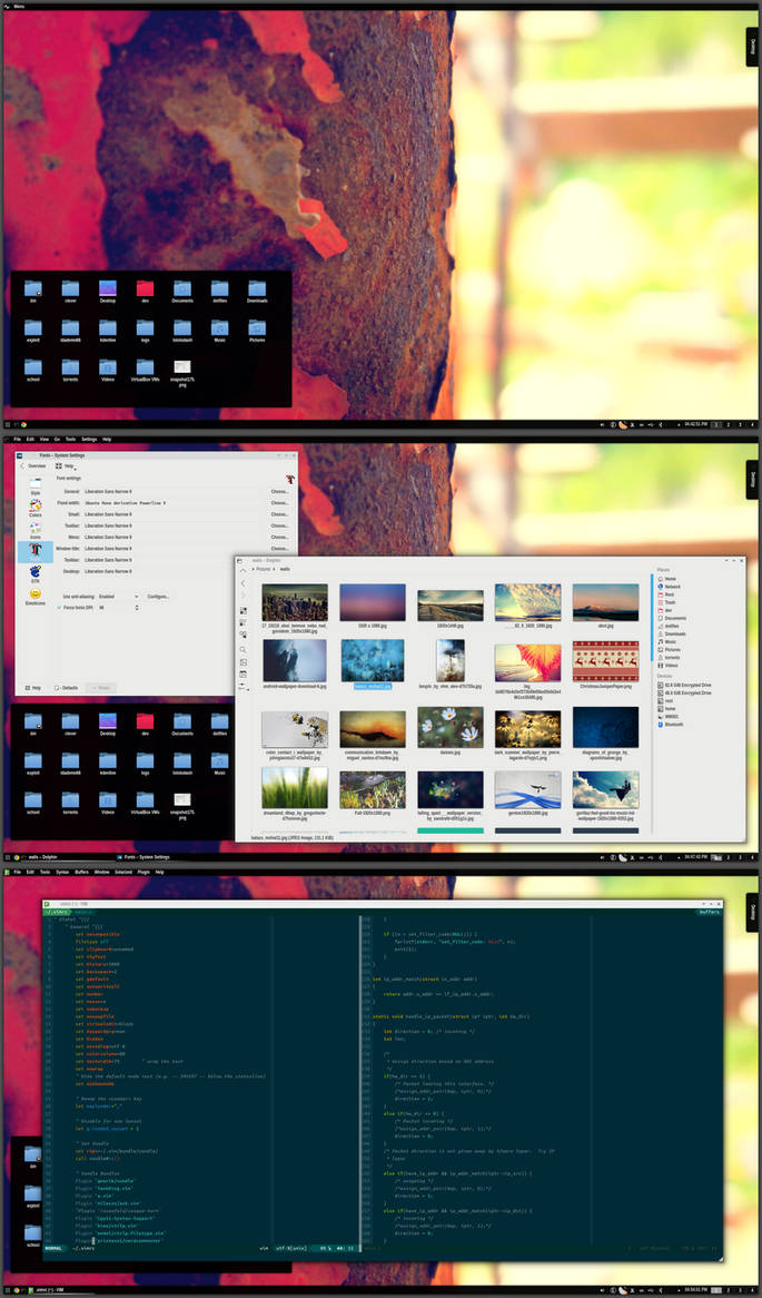Rusty Archlinux with KDE 4 by printesoi