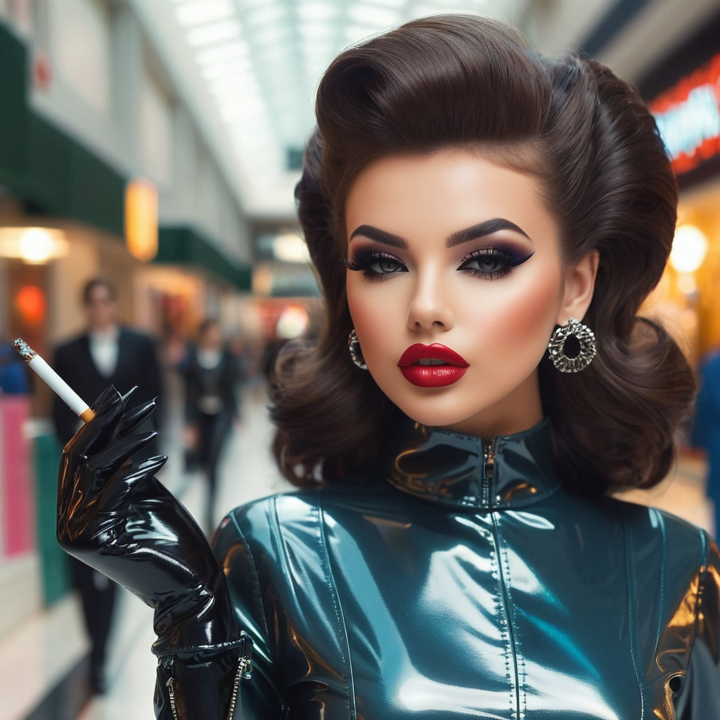 Smoking PVC Mall Girl Makeup Haughty By ABubbleNtime On DeviantArt smoking-pvc-mall-girl-makeup-haughty-by-abubblentime-on-deviantart