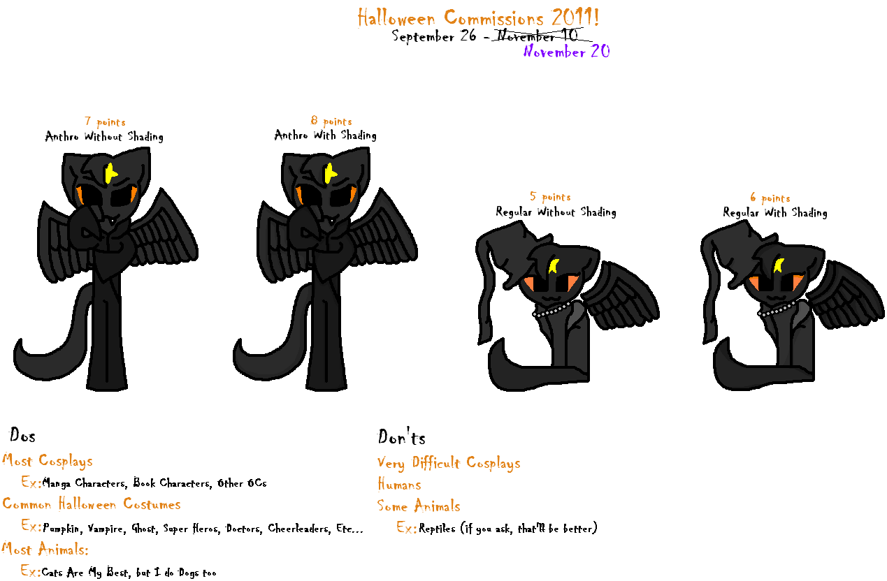 CHEAP Halloween Commissions 11 -extended-