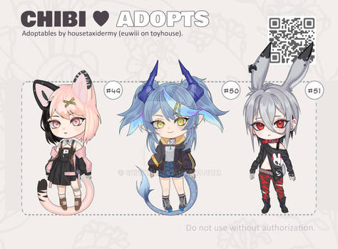 [CLOSED] Chibi adopt - #49 #50 #51 by ShiCikai