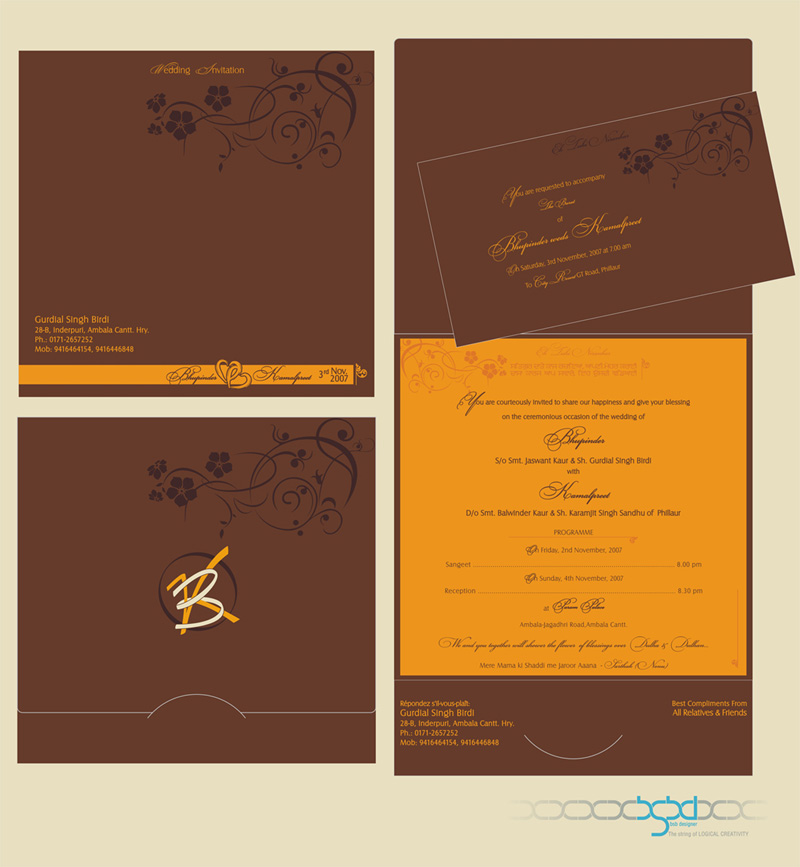 my Wedding invitation - design
