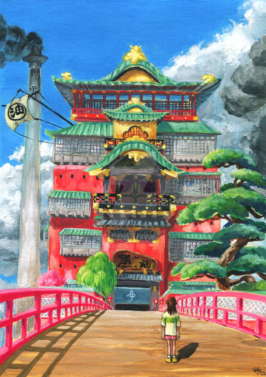 Bath House Spirited Away by ValeBan on DeviantArt