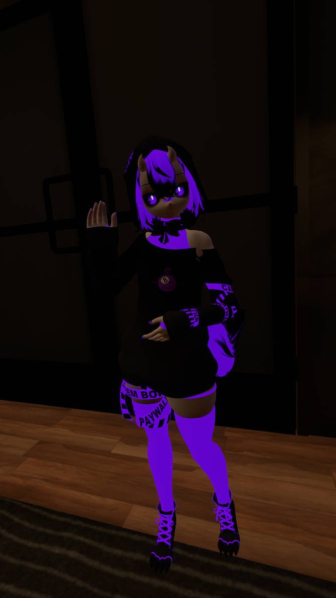 VRChat-8ball in her old avi by Didun850 on DeviantArt