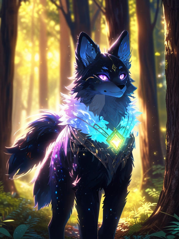 Magical Wolf Companion by Writinie on DeviantArt