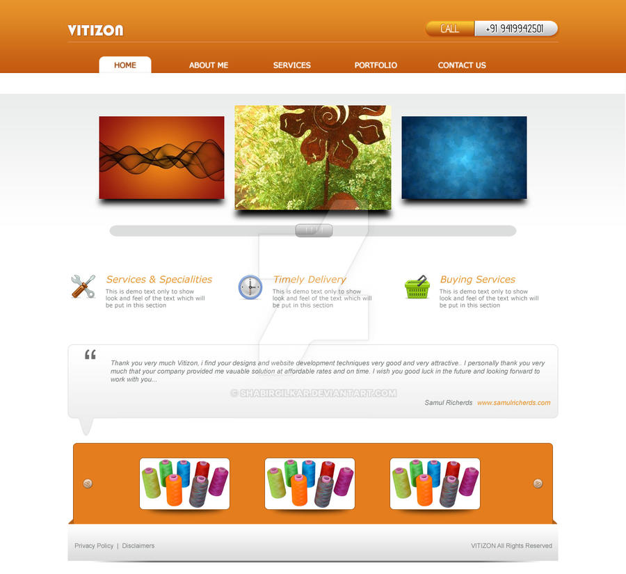 Web layout by shabirgilkar on DeviantArt