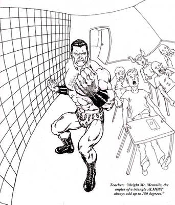 Flex Mentallo in Geometry Class