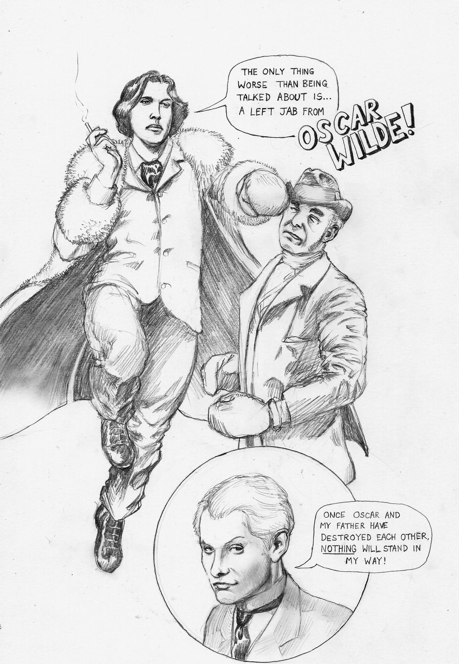 'Action' Oscar Wilde - pencils