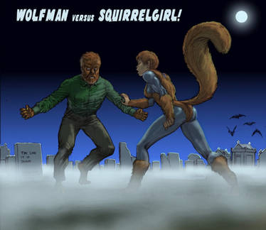 TLIID Halloween 2015 Wolfman meets Squirrel Girl
