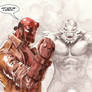 TLIID replace Comic Characters Doomsday v Hellboy